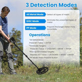 ZNTS Professional Metal Detector Set Gold Finder for Adults Beginners with 10.04In Waterproof Coil LCD 34065344