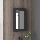Juno 25.7" H x 15.7" W Narrow Mirror Medicine Cabinet, One door with Three interior Shelves for B200P240247