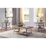 Weathered Oak and Sandy Black Storage Coffee Table B062P189219