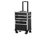 2-in-1 front drawer with slides, flat left drawer, removable universal wheels, aluminum, diamond 43275524