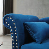 Aijia 60" Velvet Multifunctional Storage Chaise Lounge Buttons Tufted Nailhead Trimmed Solid Wood W111749338