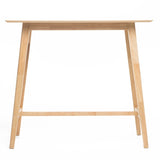 Wood Bar Table, Natural Oak Finish, 17.72 in x 47.24 in x 42.01 in 58918.00OAK
