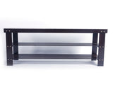 90cm Strip Pattern 3 Tiers Bamboo Stool Shoe Rack Coffee 43428147