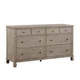 Gray Oak Finish Classic Transitional Bedroom Furniture 1pc Dresser of 8 Drawers Wooden Furniture B011P210428