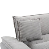 Corduroy Sofa Sleeper Couch Loveseat Sofa with Pillows Comfy Upholstered Deep Seat Sofa for W676P227345