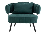 Decorative armchair with a spring seat cushion and slipcover, Chenille living room tub chair, W5188P462020