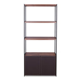 Sara Walnut & Sandy Black Finish Bookshelf B2726P256445