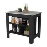 Brooklyn Kitchen Island, Three Concealed Shelves B128P148877