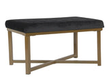 Metal Bench Velvet Seat, Multiple Colors 35911001