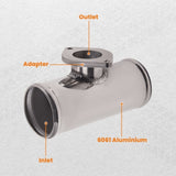 2.5in 63mm Aluminum Blow Off Valve BOV Adaptor Flange T-Pipe Tube Type FV RS 91577797