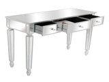 3-Drawer Mirrored Modern Style Dressing Table Entryway Table 41.73*14.96*29.92in Silver 90756593