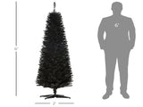 6 foot black Christmas tree with bracket 67291685