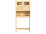 2-Door 3-Tier Toilet Cabinet Particleboard Melamine-Faced Bathroom Vanity Bathroom Cabinet with 06684122
