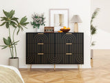 Modern 6 Dresser, Modern Dresser with Metal Handles, Storage Chest of, Wide Dresser W688P170443