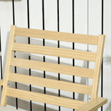 Patio Furniture Set, Wood Outdoor Patio Chair with Ottoman, 2 Piece Cushioned Outdoor Lounge Chair, W2225142509