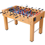 ZNTS 54-Inch Hurricane Foosball Table for Family Game Rooms with Light Cherry Finish, Analog Scoring and 78842549