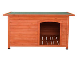 Waterproof Wood Dog House Pet Shelter Natural Wood Color L 86988362