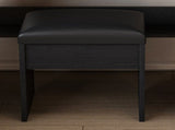 Vanity Table with Mirror & Adjustable LED Lights, Power Outlet, Hairdryer Holder & Stool Compact 54057039