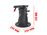 12" to 16" Adjustable Cushioned 5th-Wheel-to-Gooseneck Adapter 20,000 lb for RV Trailer Camper 76643374