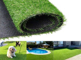 3.2x32.2FT Artificial Grass Turf 0.8" Indoor Outdoor ,Fake Grass with Drain Holes, for Dog and 07304182