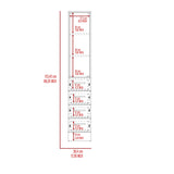 Preston Linen Cabinet, Three Shelves, Four Drawers B128P148966