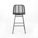 Sawtelle Outdoor Wicker Barstools 65481.00GRY