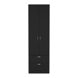 Vico 76" High Armoire Wardrove Closet with 2 Drawers, Double Door Cabinet , One Shelf and Hanging B200P188837