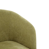Modern Accent Chair with Round Back & Wooden Legs - Mid-Century Inspired Lounge Chair for Living N767P266888G