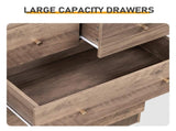 Gray particleboard with a textured melamine finish, 66*40*131cm, 52 drawer cabinet, matte gold 10531521