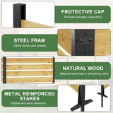 Goodyo 72.8"H x 38.5"W Cedar Wood Privacy Screen, Outdoor Privacy Walls, Privacy Wood Fence D163102091