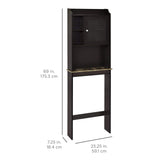 ZNTS Modern Over The Toilet Space Saver Organization Wood Storage Cabinet for Home, Bathroom - Espresso W40914888