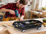 Rolling Tool Creeper PP PVC Storage Caddy with 360&deg Swivel Casters 30LBS Capacity 32768420