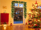 9 Feet Christmas Garland Red Berrieswith LED Lights 13628884
