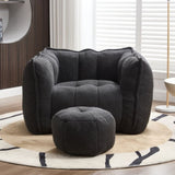 Soft Bean Bag Chair with High Resilient Foamfor living room and bedroom,Comfortable Square W1996P309482