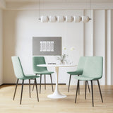 31.5" White Round Dining Table, Tulip Table Kitchen Dining Table 2-4 People with MDF Table Top & W2189131694