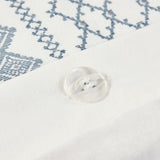 King/Cal King Cotton Printed Duvet Cover Set with Chenille B03596510