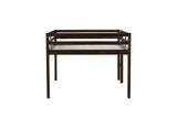 Full Rubber Wood Loft Bed with Ladder,Espresso W504P228818