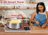 3500W Electric Single Burner Cooktop 110V - Rapid Heating Hot Plate with 4 Preset Modes 85771646