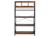 5-Tier Kitchen Bakers Rack with 10 S-Shaped Hooks and 3 Cubes , Industrial Microwave Oven Stand, 93611055