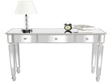 3-Drawer Mirrored Modern Style Dressing Table Entryway Table 41.73*14.96*29.92in Silver 90756593