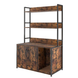 Large Cat Litter Box Enclosure Shelf Storage, Hidden Cat Washroom Furniture, Wooden Cat House W578125520