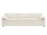 Modern 3-seater Sofa Soft 88.2" Plush Upholstered Sofa Couch with Double-Layer Cushion and Side N719P433666A