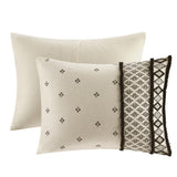 King/Cal King 3 Piece Flax and Cotton Blended Duvet Cover Set B03596486