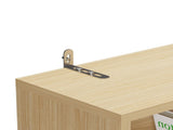 3-layer 1-drawer with double doors Triamcinol board rattan surface 60*23.5*180cm display cabinet 52877457