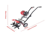 31CC 4-Stroke Gas Powered Tiller Cultivator, Handheld Rototiller for Lawn, Garden and Soil 23518472