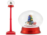 5 Ft Christmas Streetlamp Decor 360&deg Rotating Santa/Snowman/Tree, 15 Colorful LEDs, 8 Tunes, 2 87076378