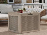 35 Gallon Resin Outdoor Deck Box, Lockable Waterproof UV Resistant Storage Container for Patio 63462319