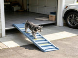Gray Portable Dog Ramp Foldable Stairs for Medium Small Dogs to Get on Car Truck SUV 96896623