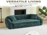 87-inch Curved Convertible Sofa Recliner, 2-in-1 Fold-Out Sofa Bed, with Pull-Out Base and Deep Seat W3505P465317