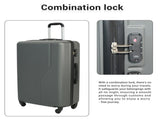 3-Piece Luggage Set ABS Lightweight & Durable Suitcase with Spinner Wheels, TSA Lock, , W284P377771